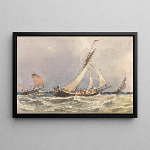 Storm of Wind - George Jackson — framed artwork on a wall