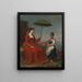 Une Dame de Neturrio, un port maritime dans les territoires des papes - George James — framed artwork on a wall
