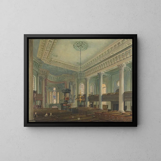 Église Saint-Paul de Deptford - George Johann Scharf — framed artwork on a wall