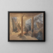 Staircase of the swans, London Bridge - George Johann Scharf — framed artwork on a wall