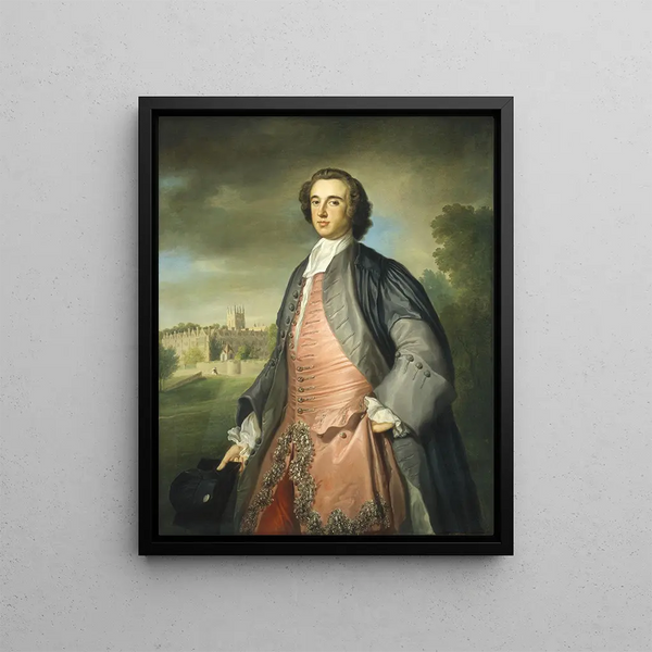 the graduate from Merton College, Oxford - George Knapton — framed artwork on a wall