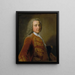 Portrait of a Man - George Knapton — framed artwork on a wall