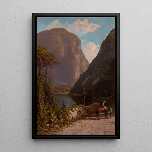 Delaware Water Gap Painting - George L. Clough — framed artwork on a wall