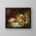 Red Hat Painting - George Lance — framed artwork on a wall