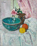 Fruits roses roses et nature morte - George Leslie Hunter — artwork view