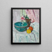 Fruits roses roses et nature morte - George Leslie Hunter — framed artwork on a wall