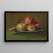 Still life with apples - George Leslie Hunter — framed artwork on a wall