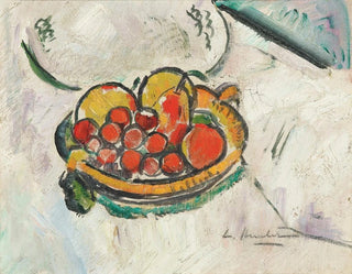 Nature morte avec un bol de fruits - George Leslie Hunter — artwork view