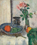 Still life with fruits and roses - George Leslie Hunter — artwork view