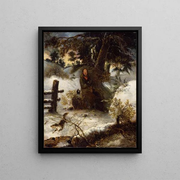 The Lumberjack - George Loring Brown — framed artwork on a wall