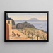 Les Montagnes d'Afrique depuis l'Hôpital de Gibraltar - George Lothian Hall — framed artwork on a wall