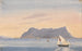 The Rock of Gibraltar from Algeciras, Spain - George Lothian Hall — artwork view