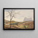 The Rock of Gibraltar from Alameida in San Roque - George Lothian Hall — framed artwork on a wall