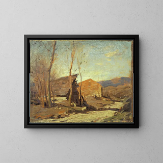 Afternoon of Late Autumn - George M. Bruestle — framed artwork on a wall