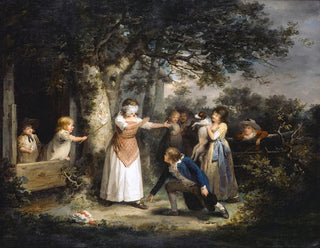 The game of the scarf - George Morland — artwork view