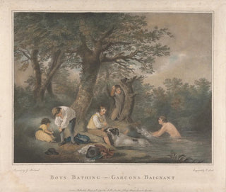 Boys bathing - George Morland — artwork view
