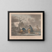 Boys Ice Skating - George Morland — framed artwork on a wall