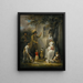 Dancing Dogs - George Morland — framed artwork on a wall