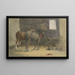 Horses - George Morland — framed artwork on a wall