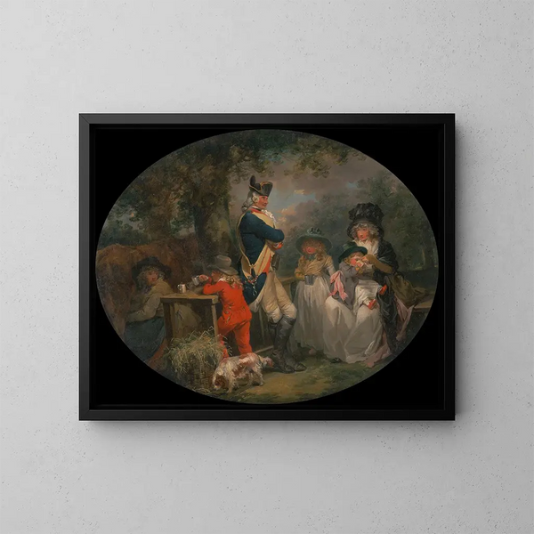 Parc de St James - George Morland — framed artwork on a wall