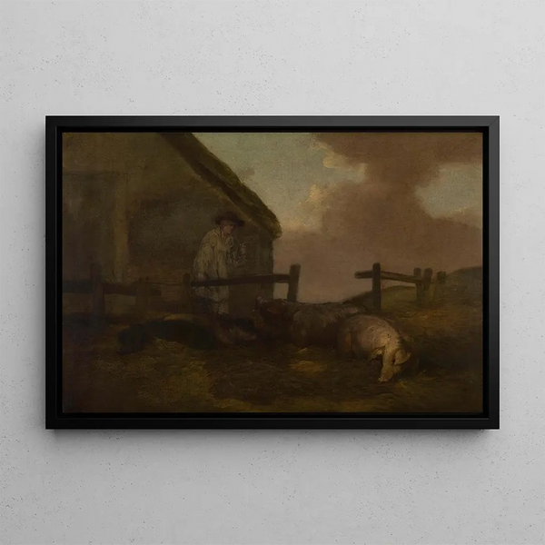 Porcher - George Morland — framed artwork on a wall