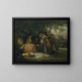 The Fishermen's Meal - George Morland — framed artwork on a wall