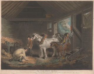 L'Étable des fermiers - George Morland — artwork view