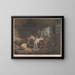 L'Étable des fermiers - George Morland — framed artwork on a wall