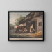 The Horse Feeder - George Morland — framed artwork on a wall