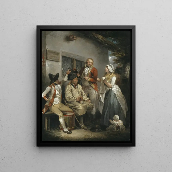 Trepanation of a Recruit - George Morland — framed artwork on a wall