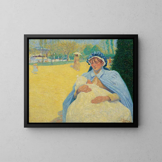 Le Renouveau - George Morren — framed artwork on a wall