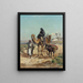 An Arab traveler and his wife - George Peter — framed artwork on a wall