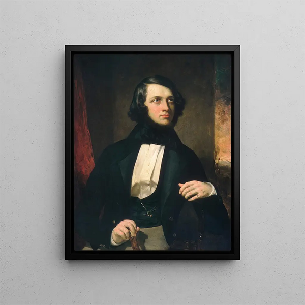 Alexandre Van Rensselaer - George Peter Alexander Healy — framed artwork on a wall