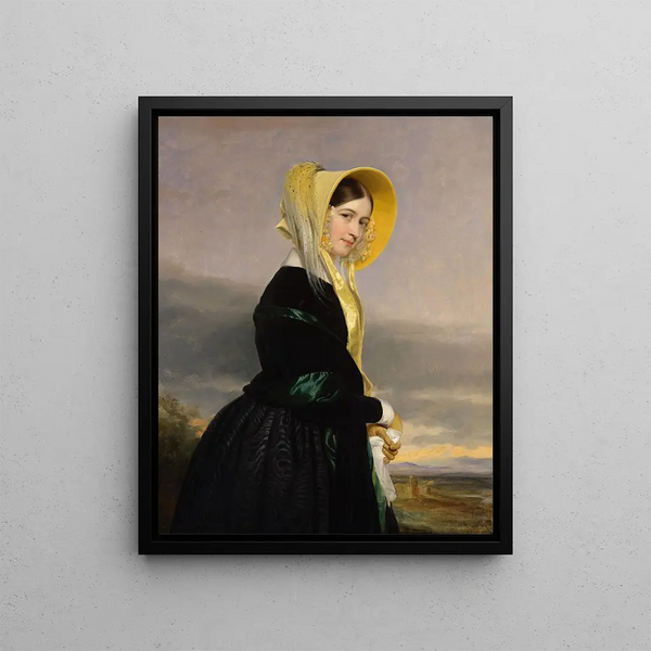 Euphemia White Van Rensselaer - George Peter Alexander Healy — framed artwork on a wall