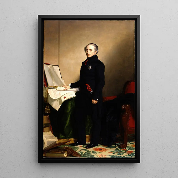 François Pierre Guillaume Guizot - George Peter Alexander Healy — framed artwork on a wall