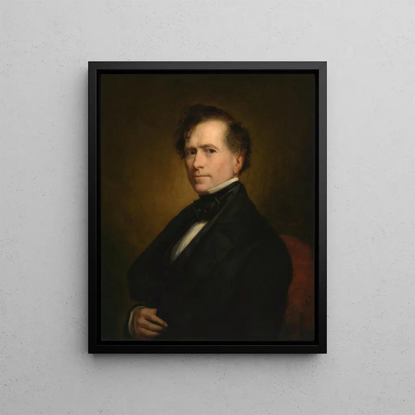 Franklin Pierce - George Peter Alexander Healy — framed artwork on a wall