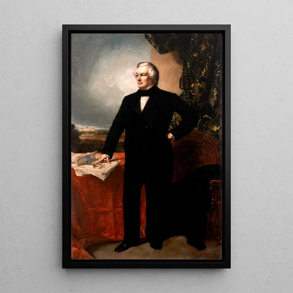 Millard Fillmore - George Peter Alexander Healy — framed artwork on a wall