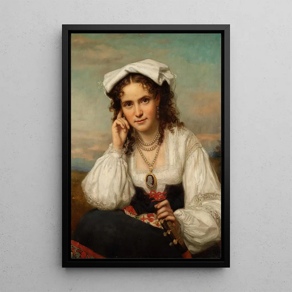 Vinnie Ream - George Peter Alexander Healy — framed artwork on a wall