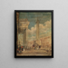 A view of O'Connell Street in Dublin - George Petrie — framed artwork on a wall