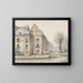 View of Doorwerth Castle - George Pieter Westenberg — framed artwork on a wall