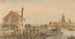 Canal with a boat, a house, and two mills - George Pieter Westenberg — artwork view