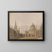 The quadrilateral of All Souls in Oxford - George Pyne — framed artwork on a wall