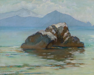 La péninsule de Sorrente depuis Capri - George Randolph Barse — artwork view