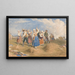 Faneurs dans un champ - George Robert Lewis — framed artwork on a wall