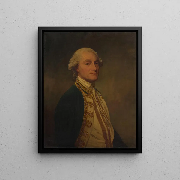 Admiral Sir Chaloner Ogle - George Romney — framed artwork on a wall