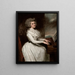 Charlotte Mme Thomas Raikes - George Romney — framed artwork on a wall