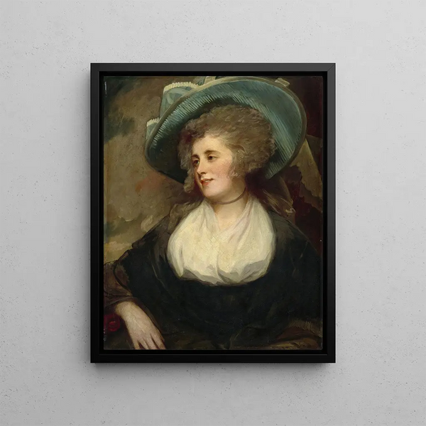 Lady Arabella Ward - George Romney — framed artwork on a wall