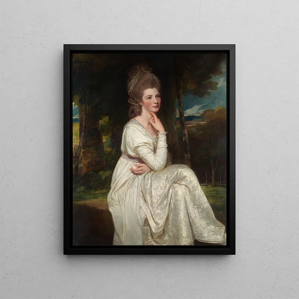 Lady Elizabeth Stanley 1753-1797 Countess of Derby - George Romney — framed artwork on a wall