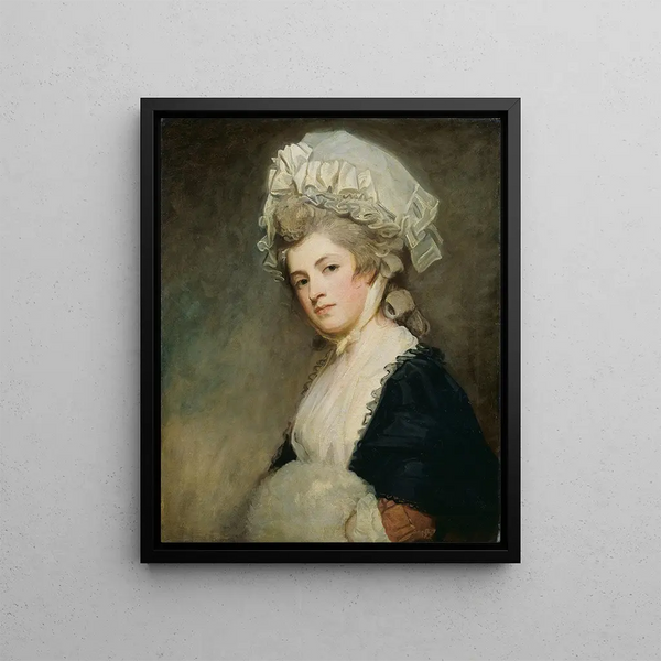 Mrs. Mary Robinson - George Romney — framed artwork on a wall