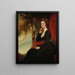 Portrait of a lady traditionally identified as Anne, Countess of Clare - George Romney — framed artwork on a wall